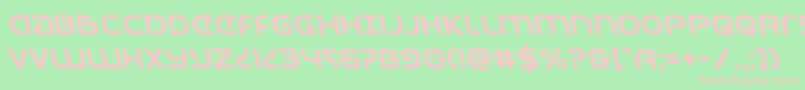 Universaljackleft Font – Pink Fonts on Green Background