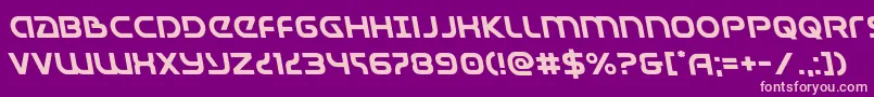 fuente Universaljackleft – Fuentes Rosadas Sobre Fondo Morado