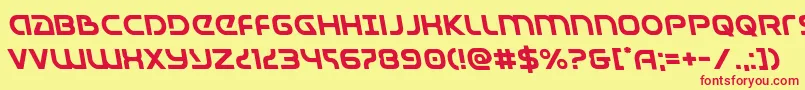 fuente Universaljackleft – Fuentes Rojas Sobre Fondo Amarillo