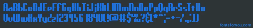 GenotypeSBrk Font – Blue Fonts on Black Background
