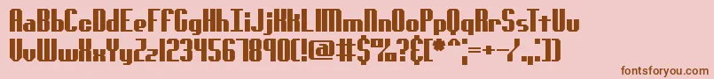 GenotypeSBrk Font – Brown Fonts on Pink Background