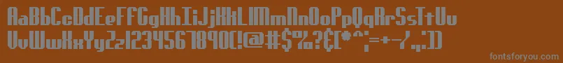 GenotypeSBrk-Schriftart – Graue Schriften auf braunem Hintergrund