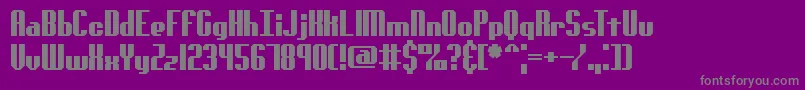 GenotypeSBrk-Schriftart – Graue Schriften auf violettem Hintergrund