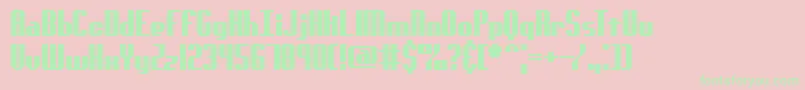 GenotypeSBrk Font – Green Fonts on Pink Background