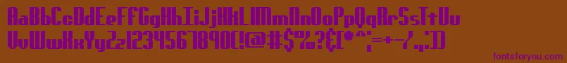 Шрифт GenotypeSBrk – фиолетовые шрифты на коричневом фоне