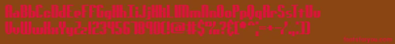 GenotypeSBrk Font – Red Fonts on Brown Background