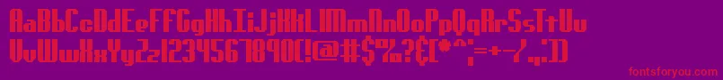 GenotypeSBrk Font – Red Fonts on Purple Background