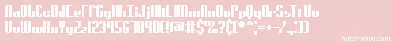 GenotypeSBrk Font – White Fonts on Pink Background