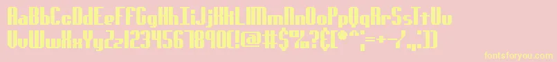 GenotypeSBrk Font – Yellow Fonts on Pink Background