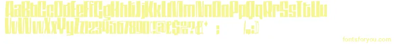 Thompson Font – Yellow Fonts on White Background