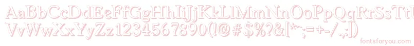 WorcestershadowRegular Font – Pink Fonts on White Background