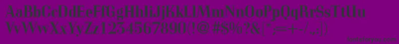 CorvettemedidbNormal Font – Black Fonts on Purple Background