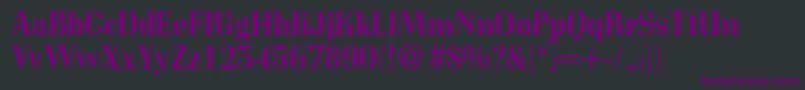 CorvettemedidbNormal Font – Purple Fonts on Black Background