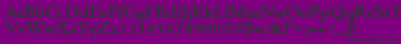 CentuslhBold Font – Black Fonts on Purple Background