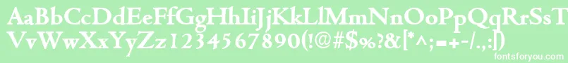 CentuslhBold Font – White Fonts on Green Background