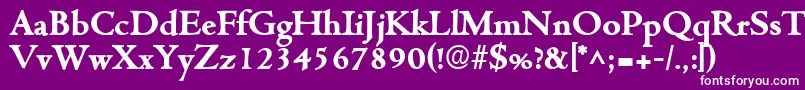 CentuslhBold Font – White Fonts on Purple Background