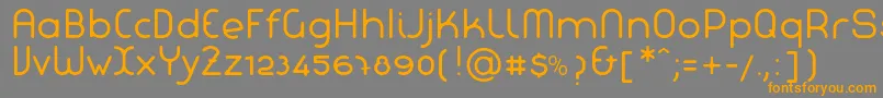 LaChataNormal Font – Orange Fonts on Gray Background