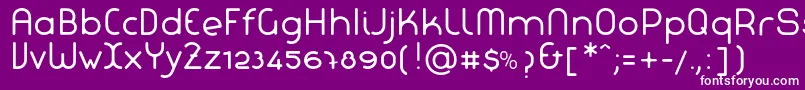 LaChataNormal Font – White Fonts on Purple Background