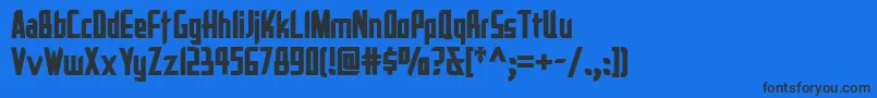 Lareynacatalinanf Font – Black Fonts on Blue Background