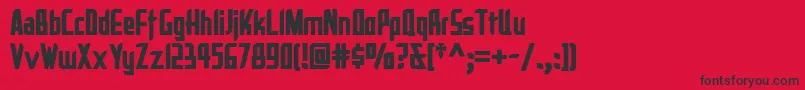 Lareynacatalinanf Font – Black Fonts on Red Background