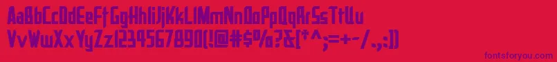 Lareynacatalinanf-fontti – violetit fontit punaisella taustalla
