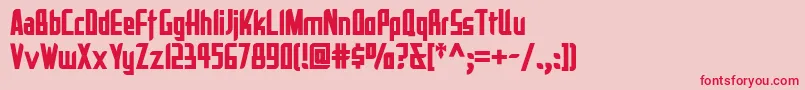 Шрифт Lareynacatalinanf – красные шрифты на розовом фоне