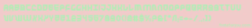 Trektroopera Font – Green Fonts on Pink Background