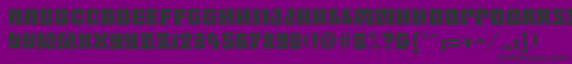 Fillmore Font – Black Fonts on Purple Background