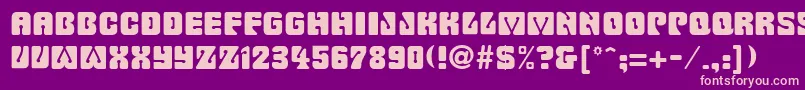 Fillmore Font – Pink Fonts on Purple Background