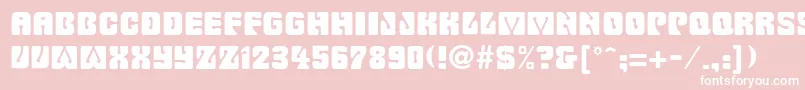 Fillmore Font – White Fonts on Pink Background