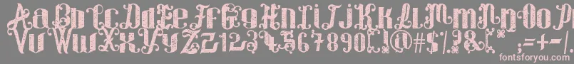 ForWinter Font – Pink Fonts on Gray Background