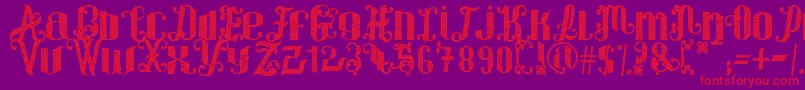More about ForWinter Font ForWinter Font – Red Fonts on Purple Background