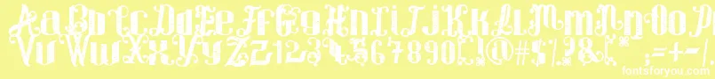 ForWinter Font – White Fonts on Yellow Background