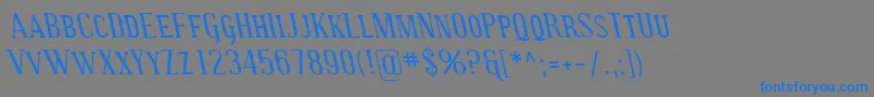 SfcovingtonscrevItalic Font – Blue Fonts on Gray Background
