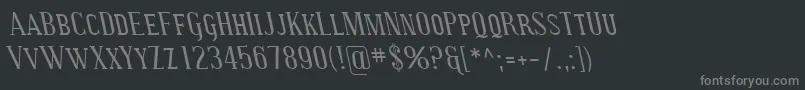 Шрифт SfcovingtonscrevItalic – серые шрифты на чёрном фоне