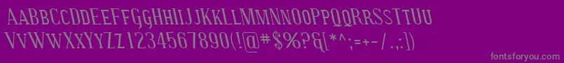 SfcovingtonscrevItalic Font – Gray Fonts on Purple Background