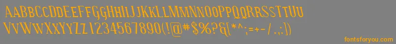 SfcovingtonscrevItalic Font – Orange Fonts on Gray Background