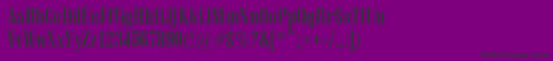 フォントVetrenBold – 紫の背景に黒い文字