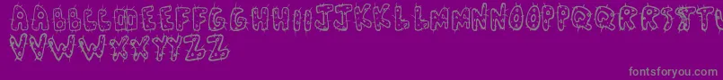Cactl Font – Gray Fonts on Purple Background
