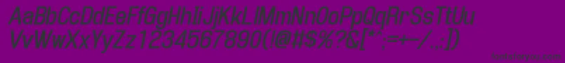 フォントEnigma2i – 紫の背景に黒い文字