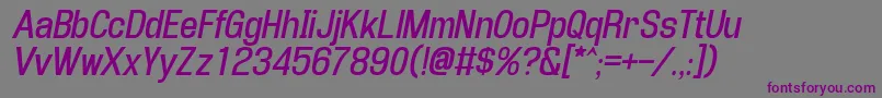 Шрифт Enigma2i – фиолетовые шрифты на сером фоне