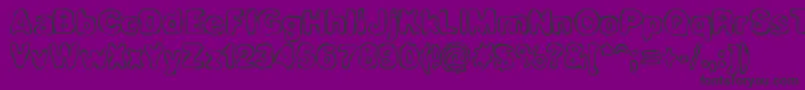 HassleBrk Font – Black Fonts on Purple Background