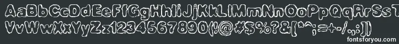 HassleBrk Font – White Fonts on Black Background