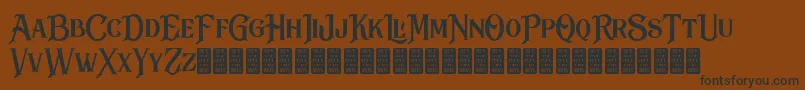 BlackDramaDemo Font – Black Fonts on Brown Background