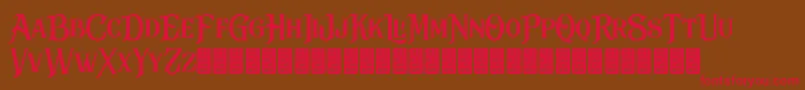 BlackDramaDemo Font – Red Fonts on Brown Background