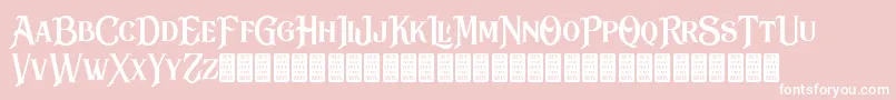 BlackDramaDemo Font – White Fonts on Pink Background