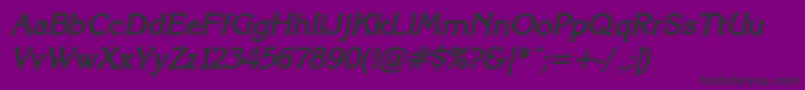 KarinacBolditalic Font – Black Fonts on Purple Background