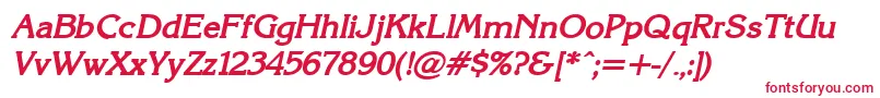 KarinacBolditalic Font – Red Fonts