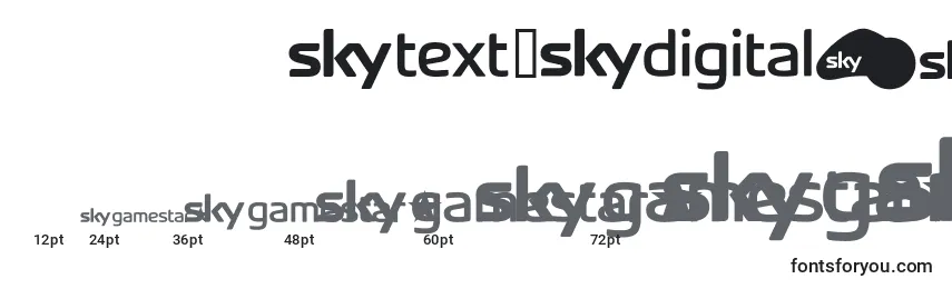 Размеры шрифта Skyfontbrands