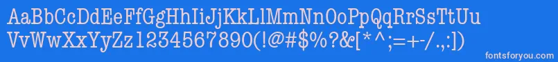 KeyboardCondensedSsiCondensed Font – Pink Fonts on Blue Background